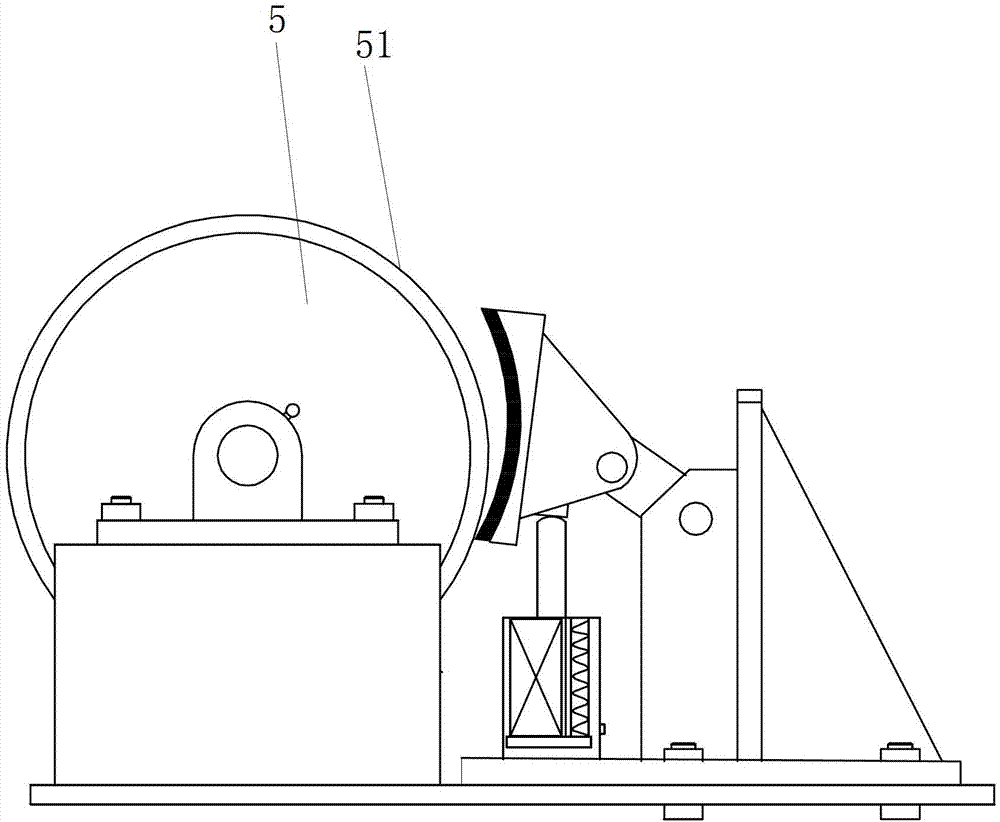 Self-locking outer edge brake