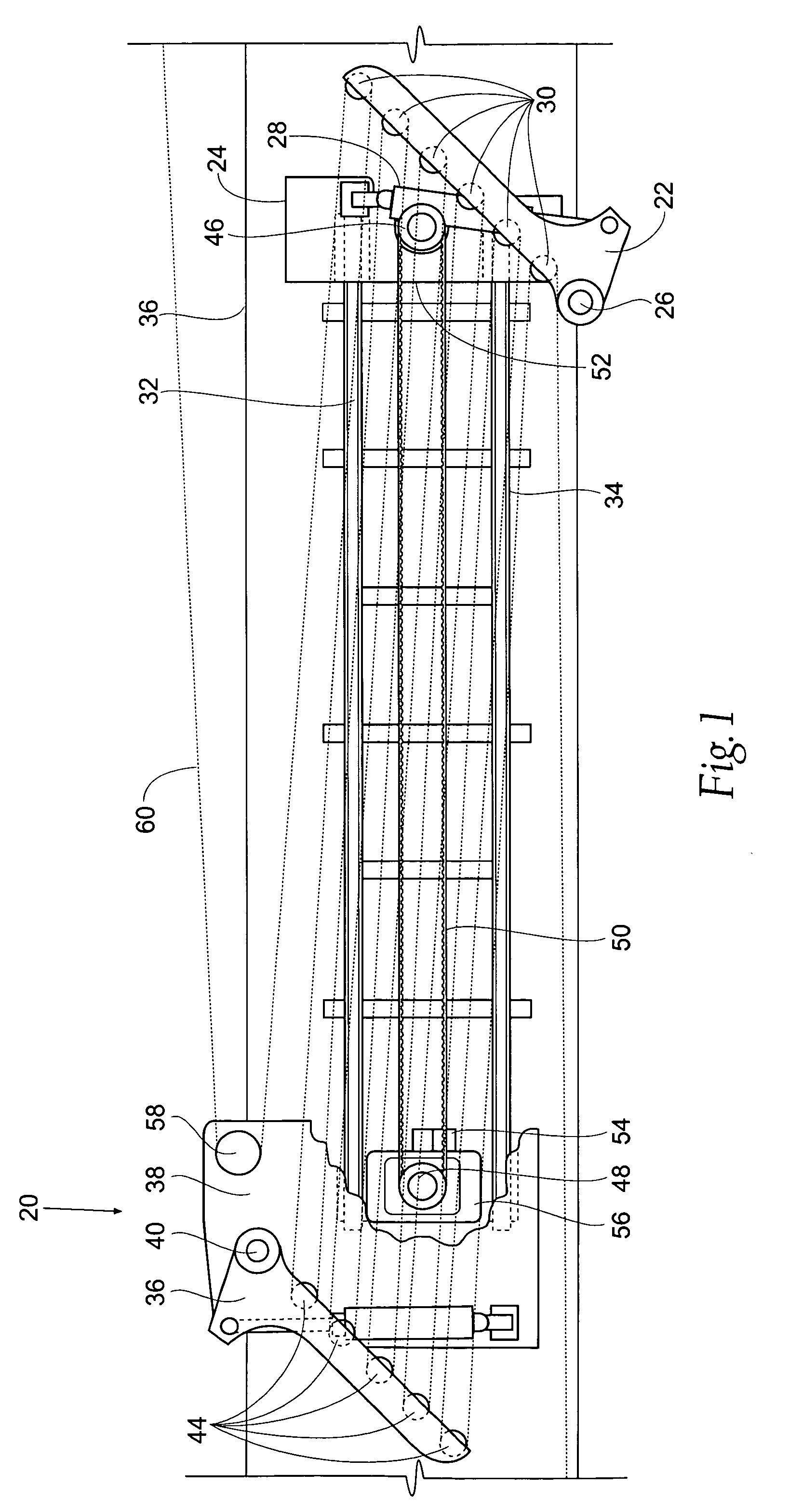 Apparatus and method of increasing web storage in a dancer