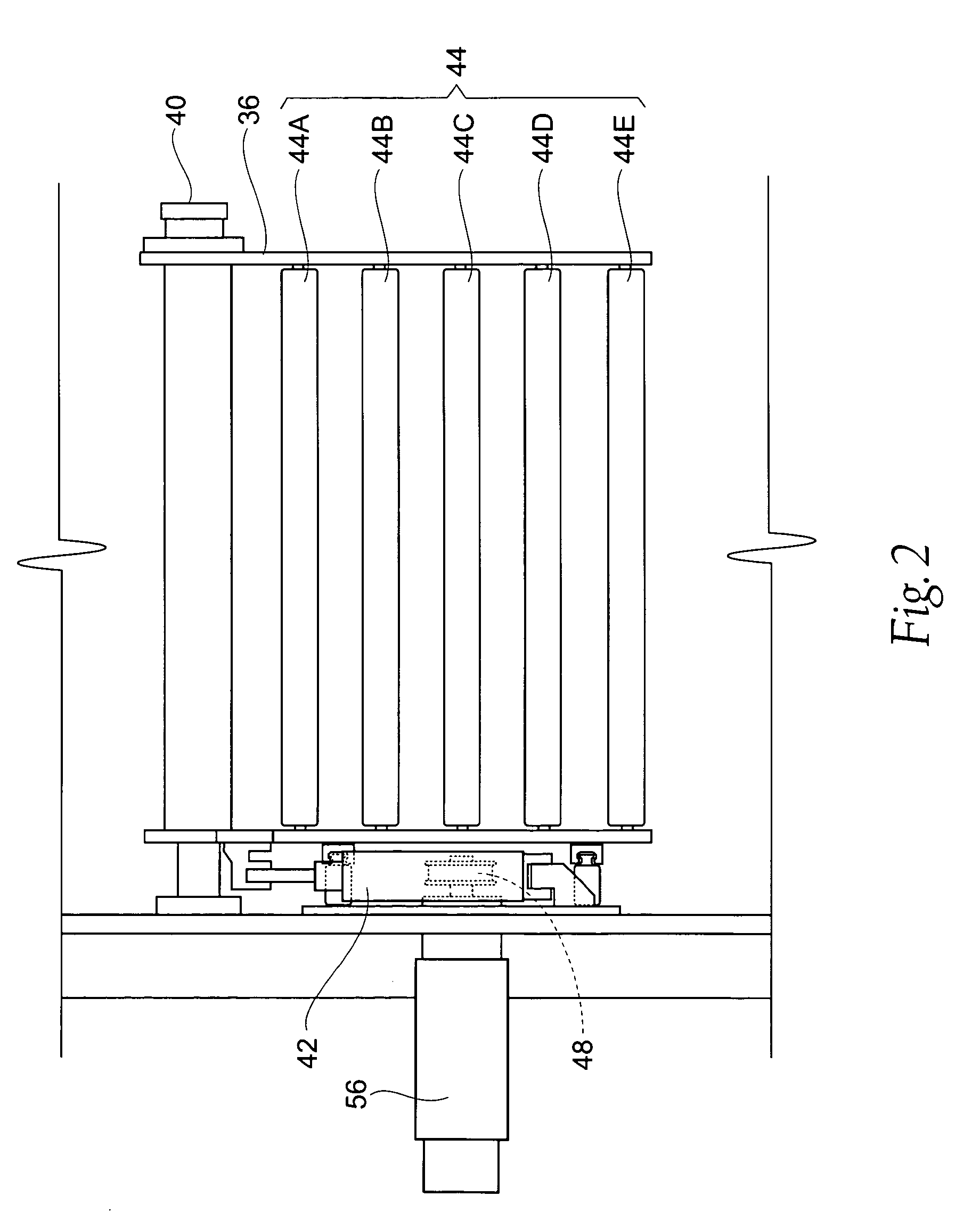 Apparatus and method of increasing web storage in a dancer