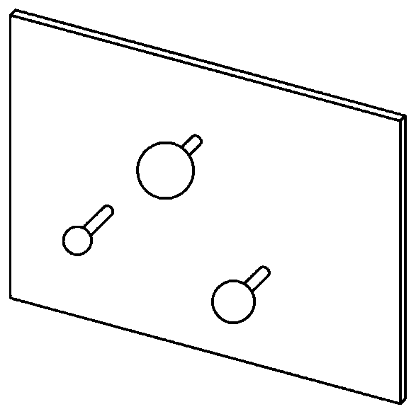 Part characteristic robot quick visual positioning method based on standard spherical array