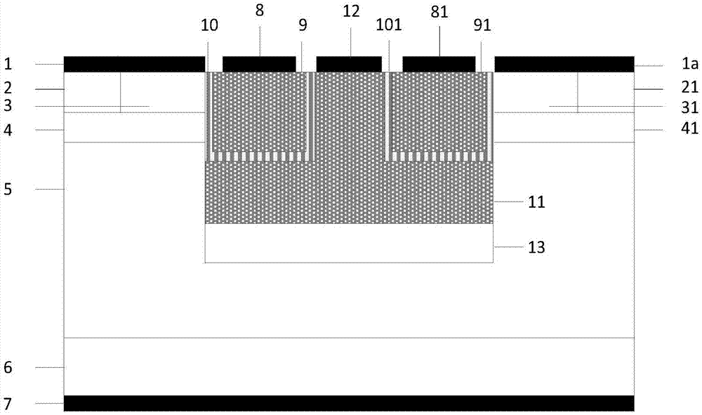 Silicon carbide Trench MOS device and manufacturing method thereof