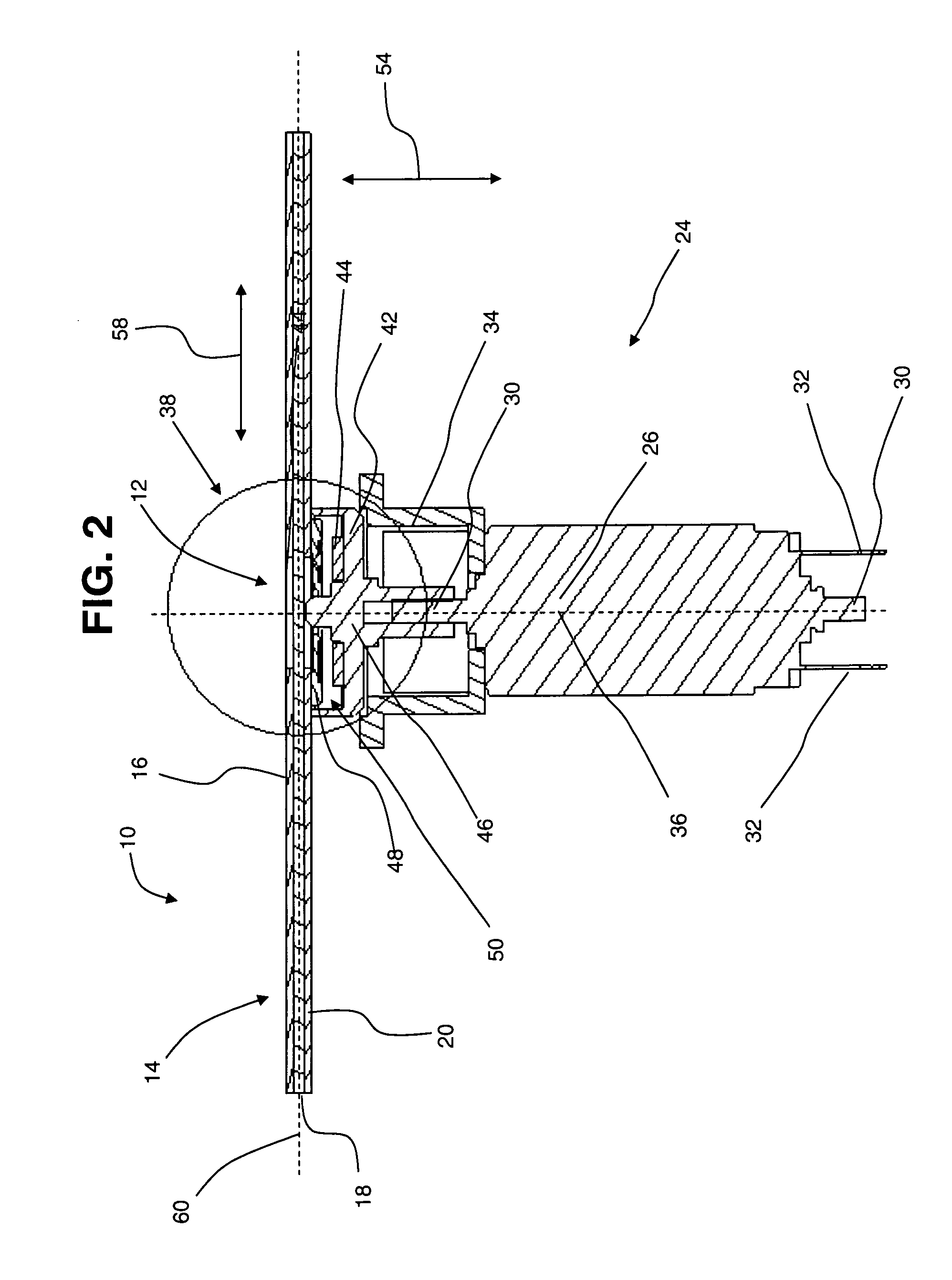 Stabilizing holographic disk medium against vibrations and/or controlling deflection of disk medium