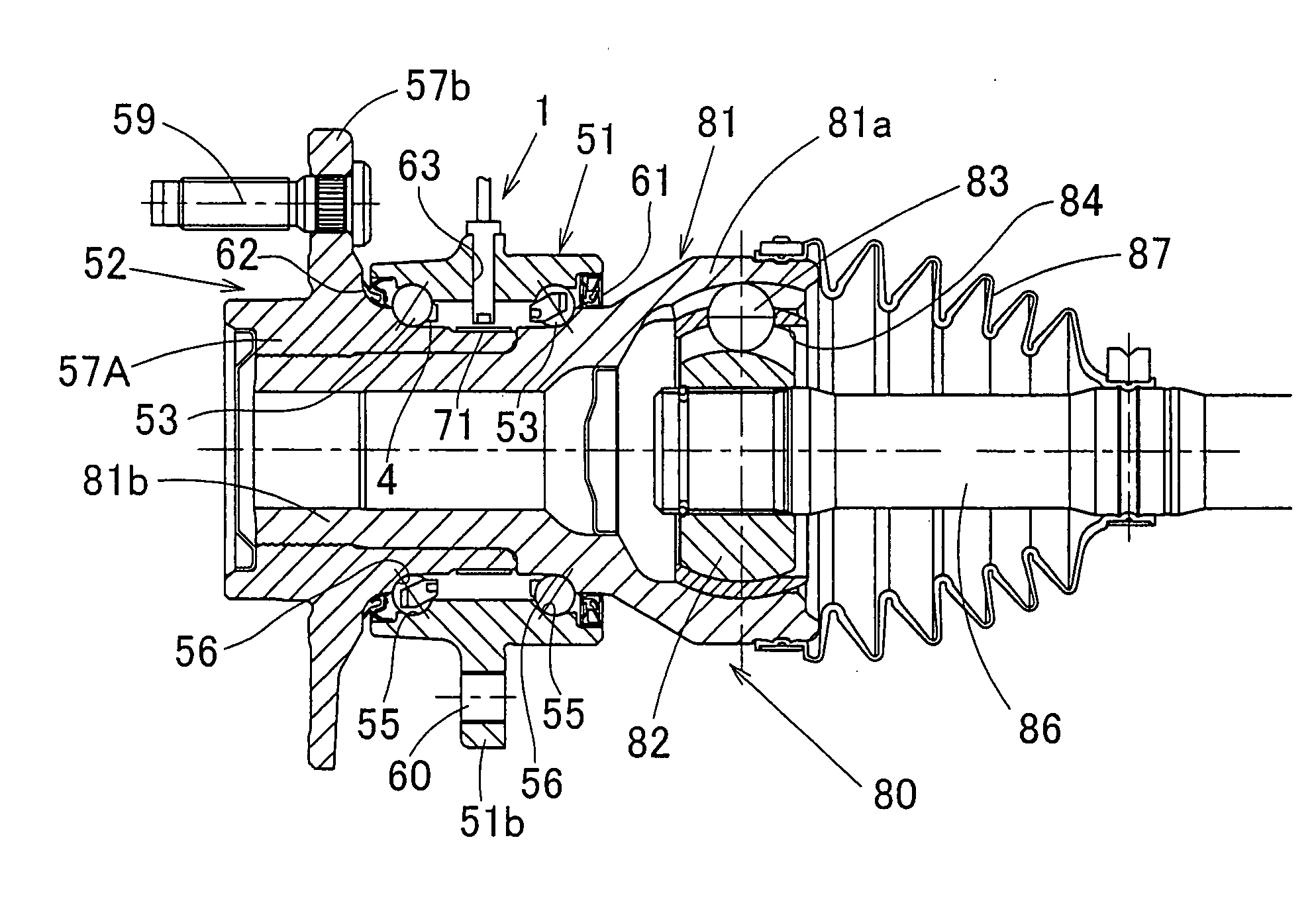 Rotation detector,wheel bearing equipped therewith and process for manufacturing the same