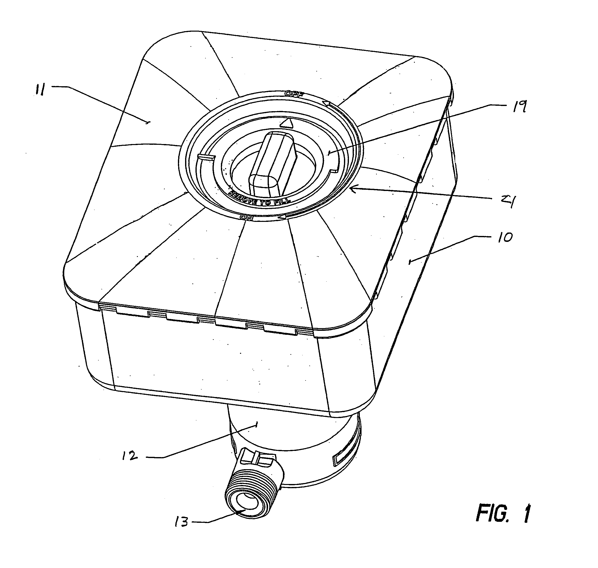 Apparatus for adding fertilizer to water in an underground sprinkling system and fertilizer therefor