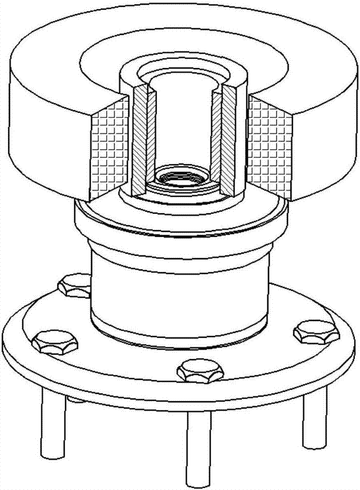 Demagnetization device and method for telescopic guide sleeve of hub bearing