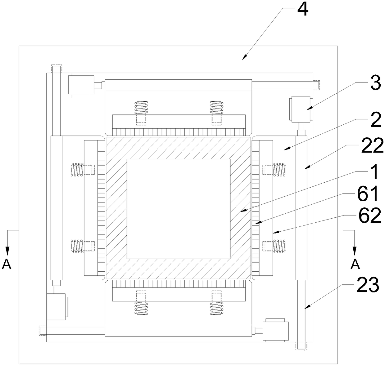 Mud scraping device of static pile pressing machine