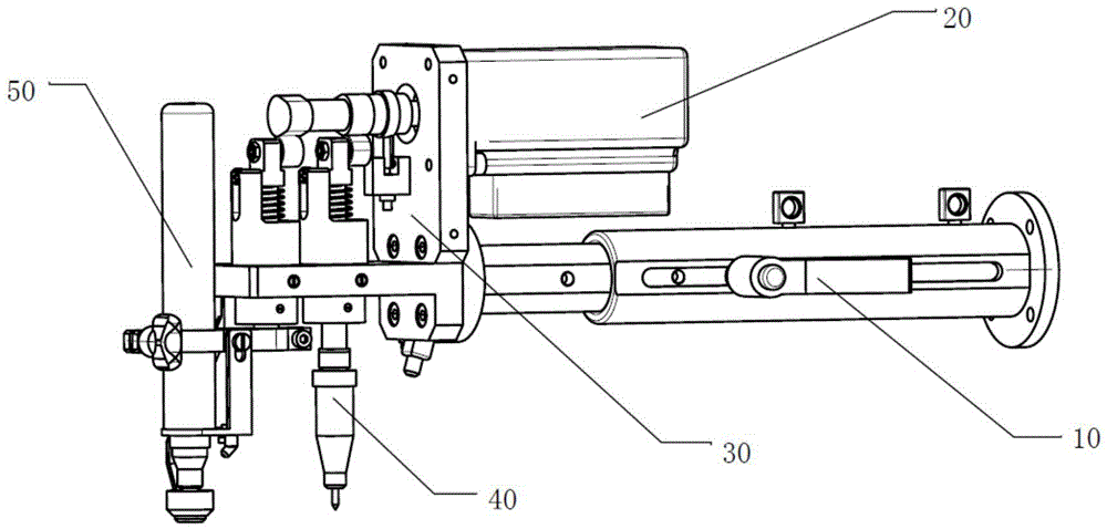 Multi-DOF marking unit for marking flexible films in motion