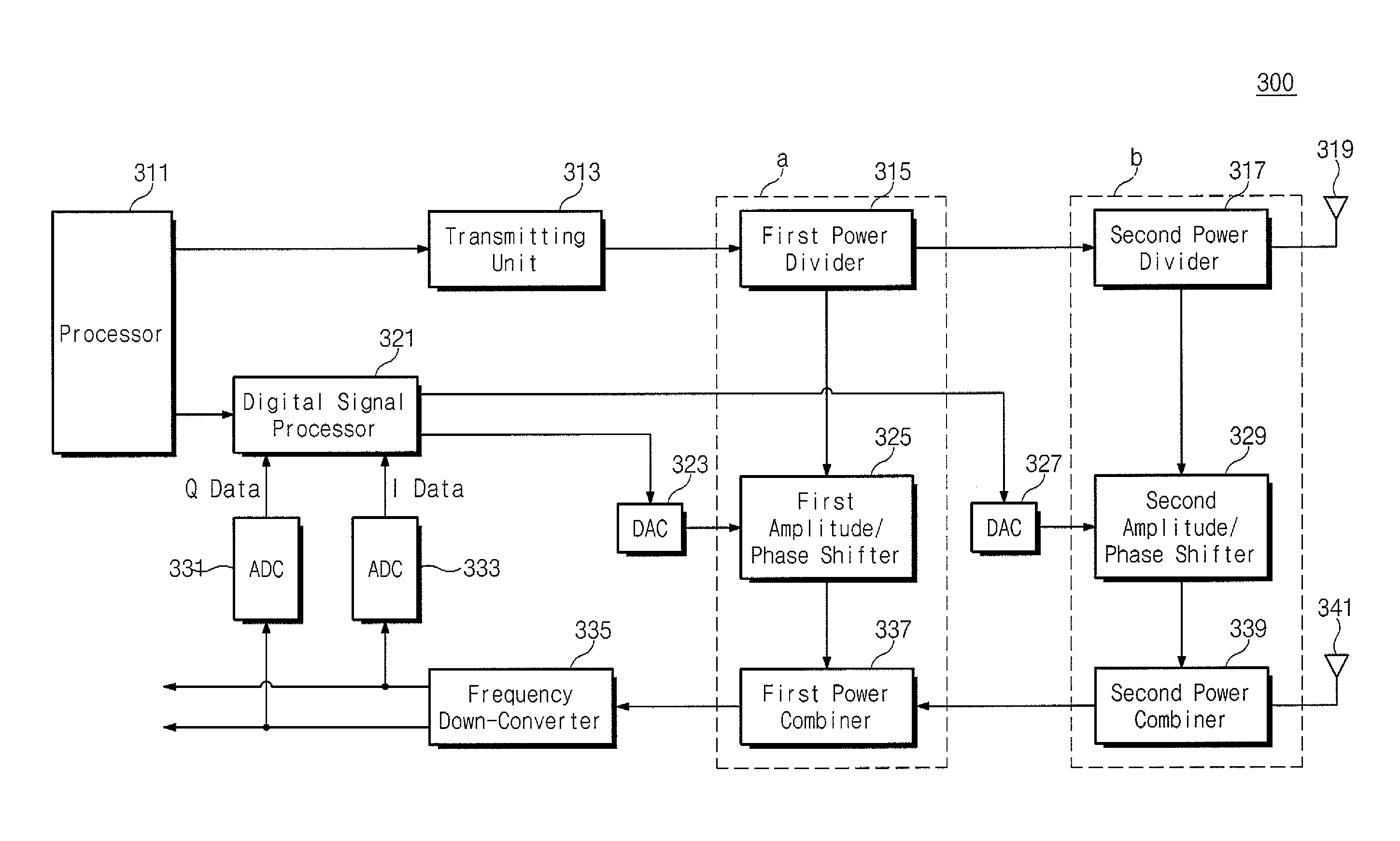 RFID reader and method for suppressing transmission leakage signal thereof