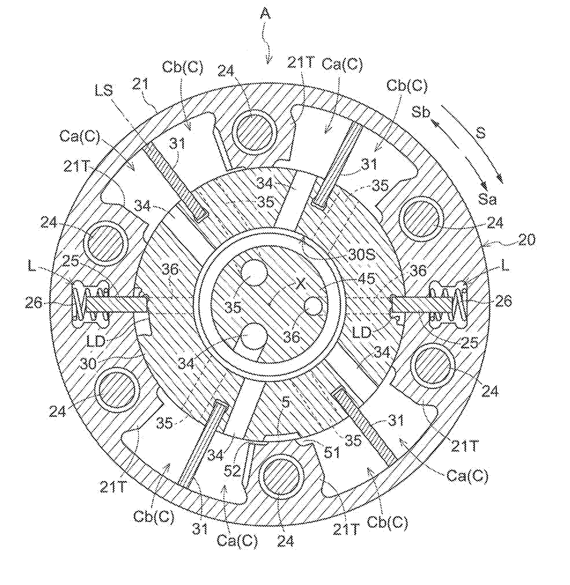 Valve opening/closing timing control device