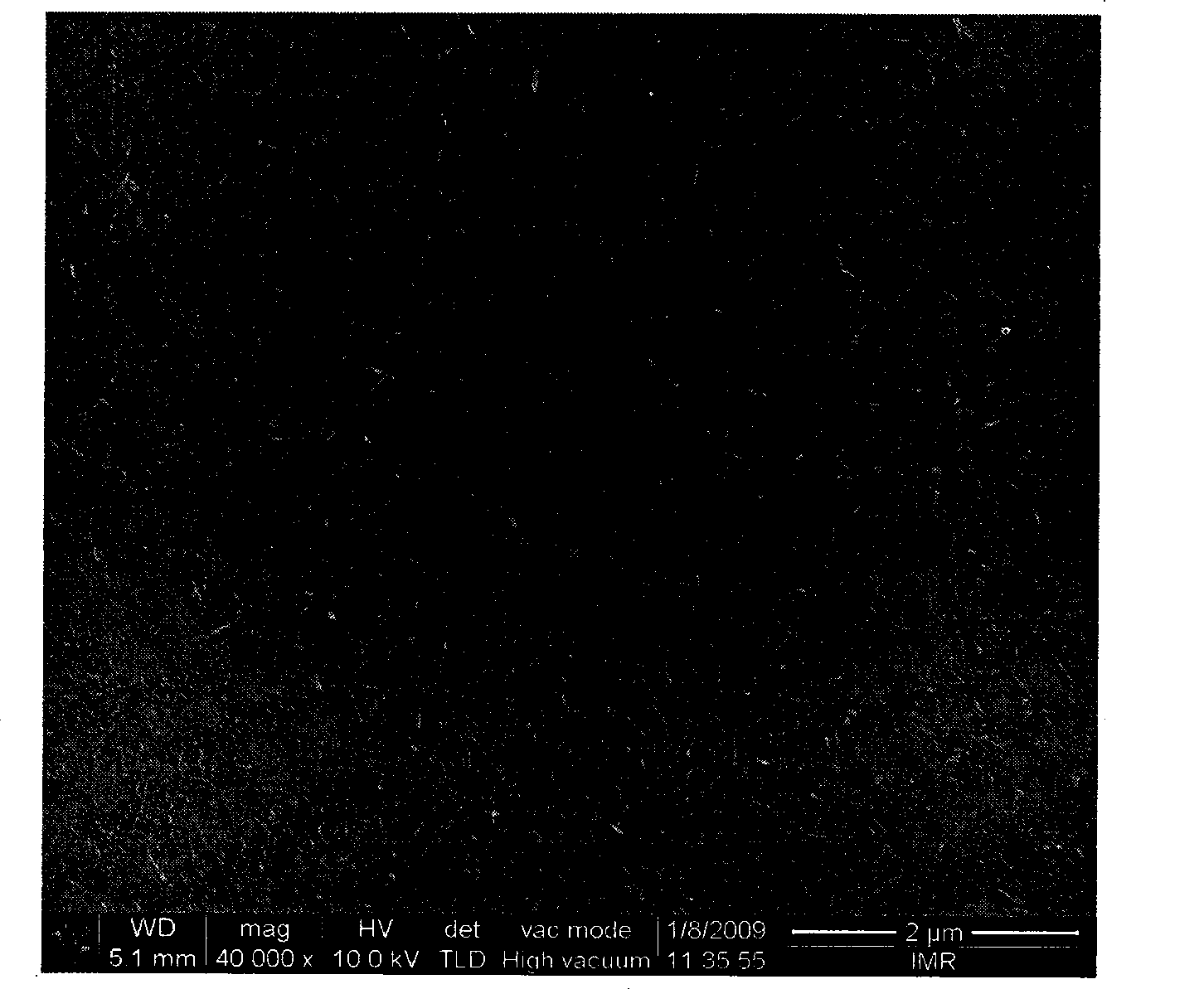 Carbon nano-tube film supported on an aluminum substrate and preparation method thereof