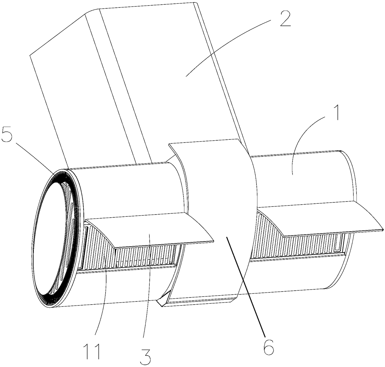 Multi-directional air inlet extractor hood structure