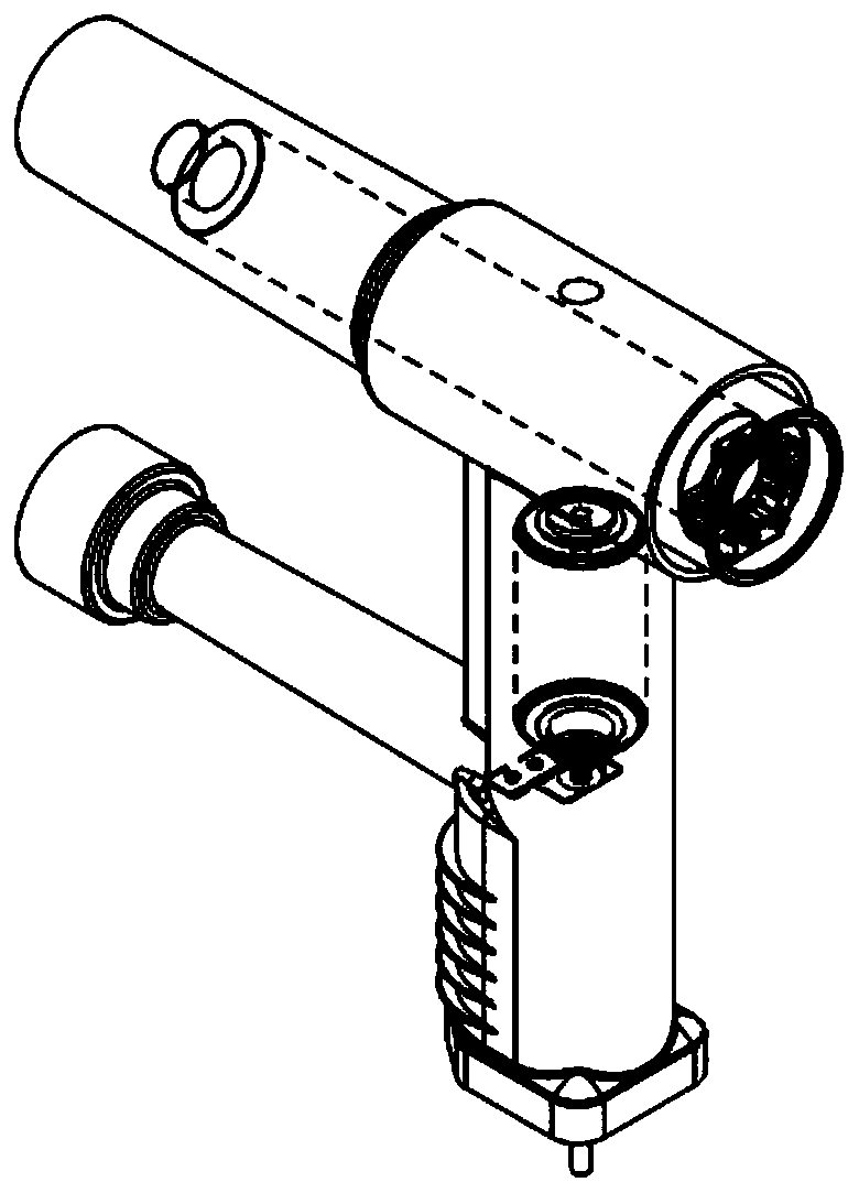 Solid-sealed polar pole structure of load switch-fuse combined electric appliance