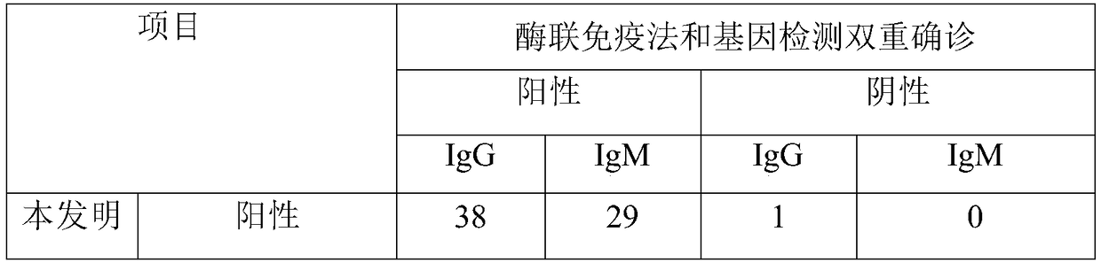 Test card for rapid detection of epidemic hemorrhagic fever virus antibody, and application of test card