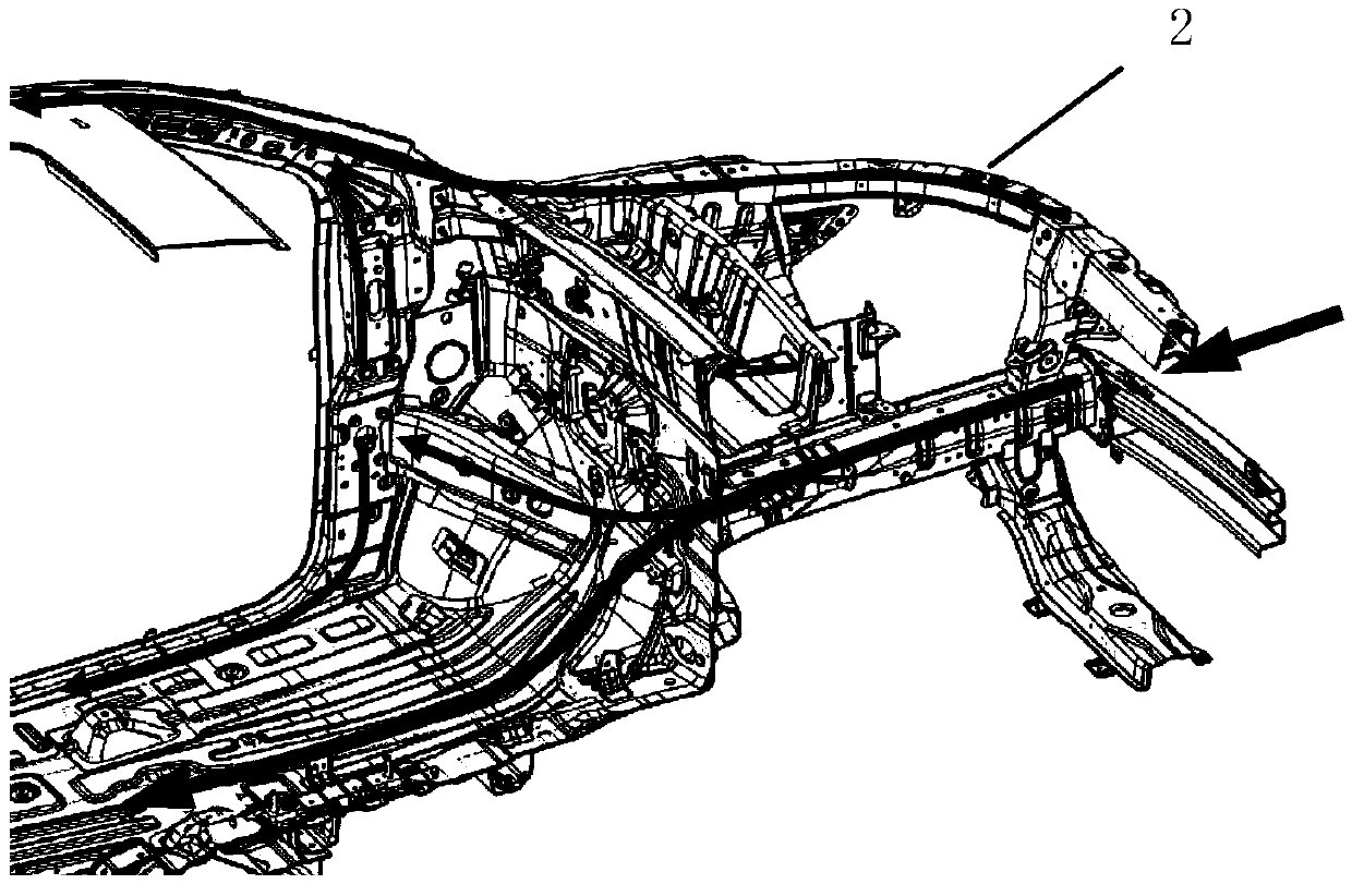 Reinforced body-in-white frame