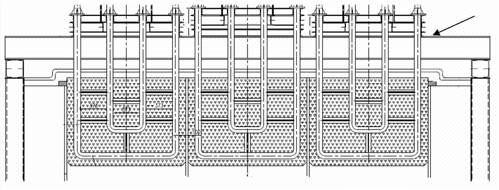 Furnace pressure control structure of rotary hearth furnace