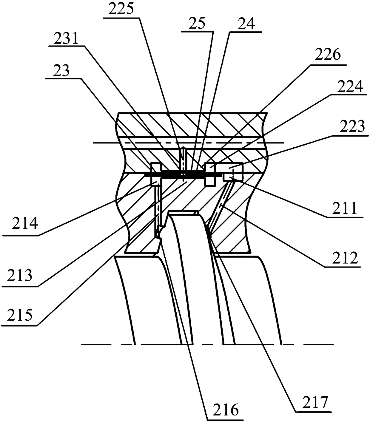 Built-in double-sided thin film throttling static pressure lead screw pair