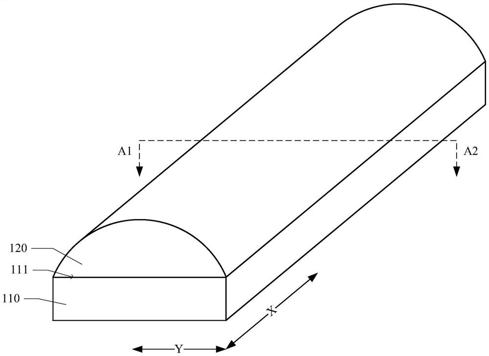 Fast axis collimating lens of semiconductor laser, forming method and light emitting system