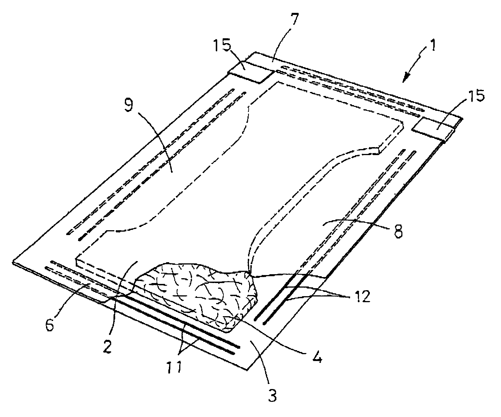 Process for making a disposable wearing article