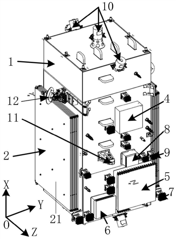 Compact satellite configuration for multi-band detection payloads