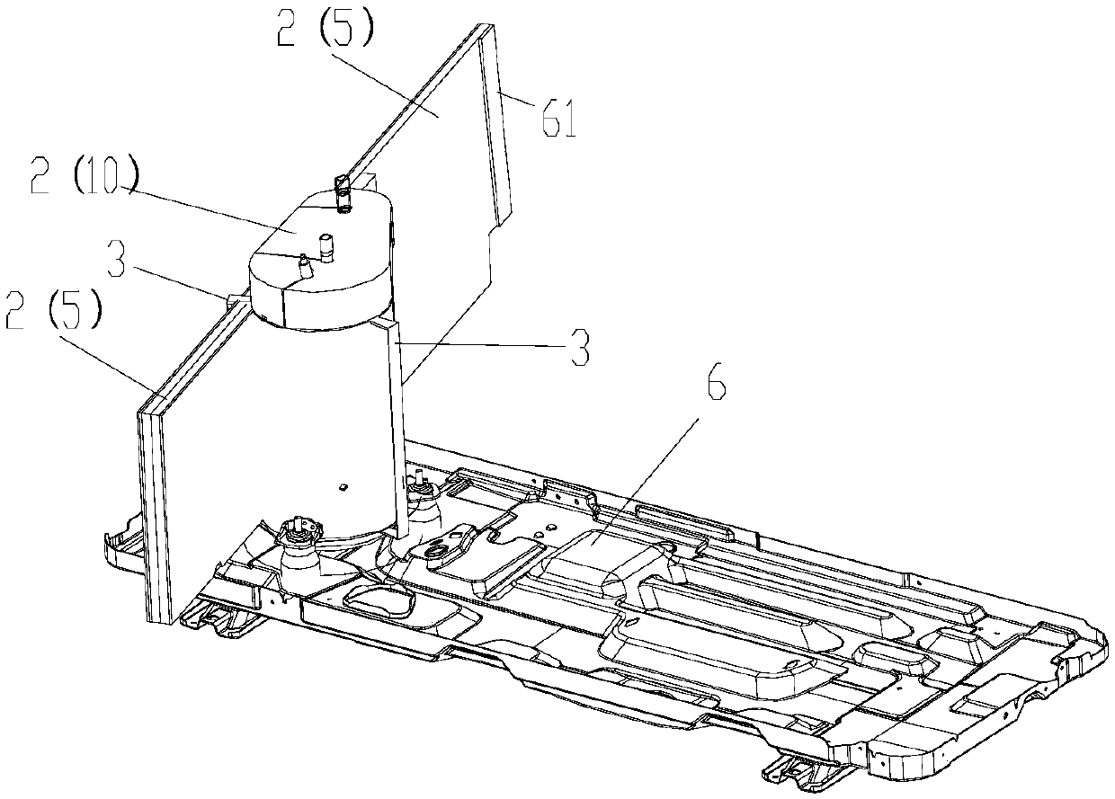 Compressor vibration reduction assembly, compressor assembly and air conditioner