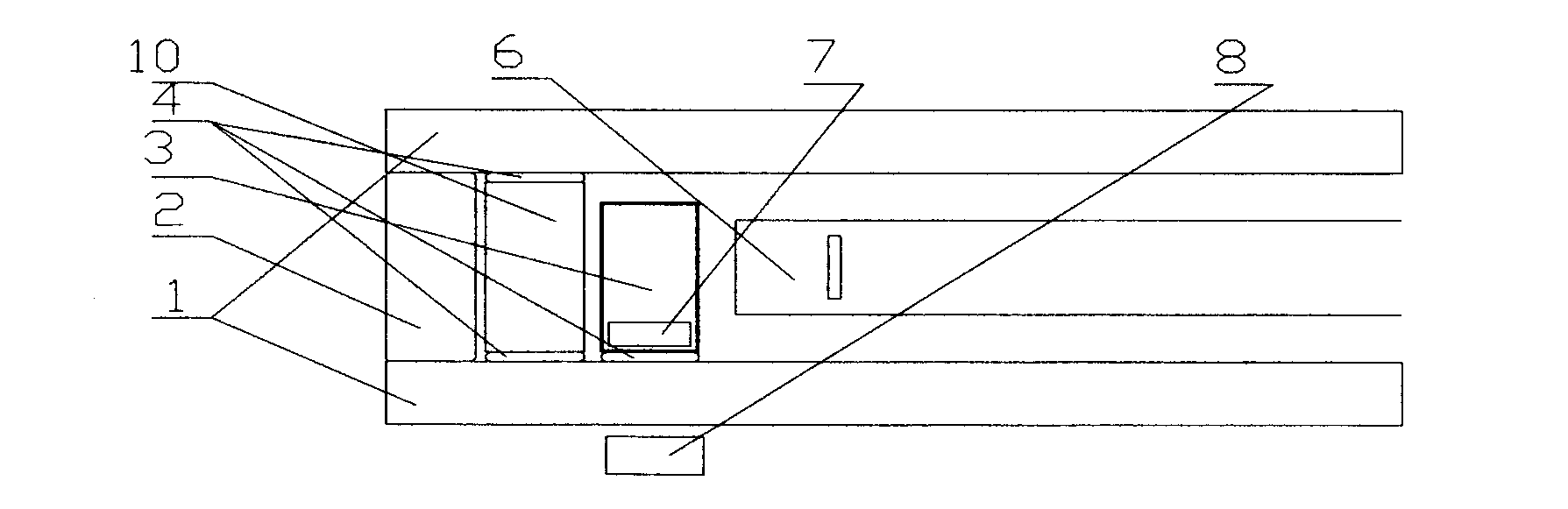 Internal-slat fixing device