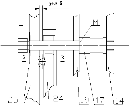 Steering linkage device of planet steering mechanism