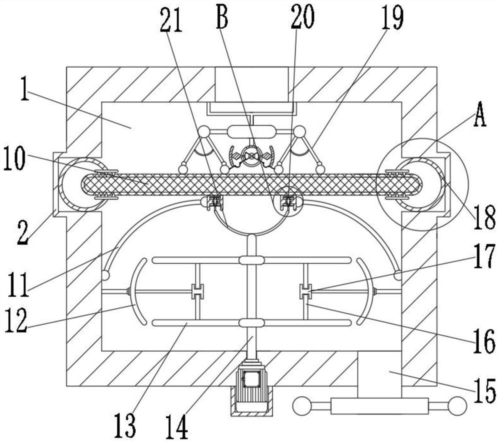 Preparation device of high-strength and low-gas-forming-amount silica sand