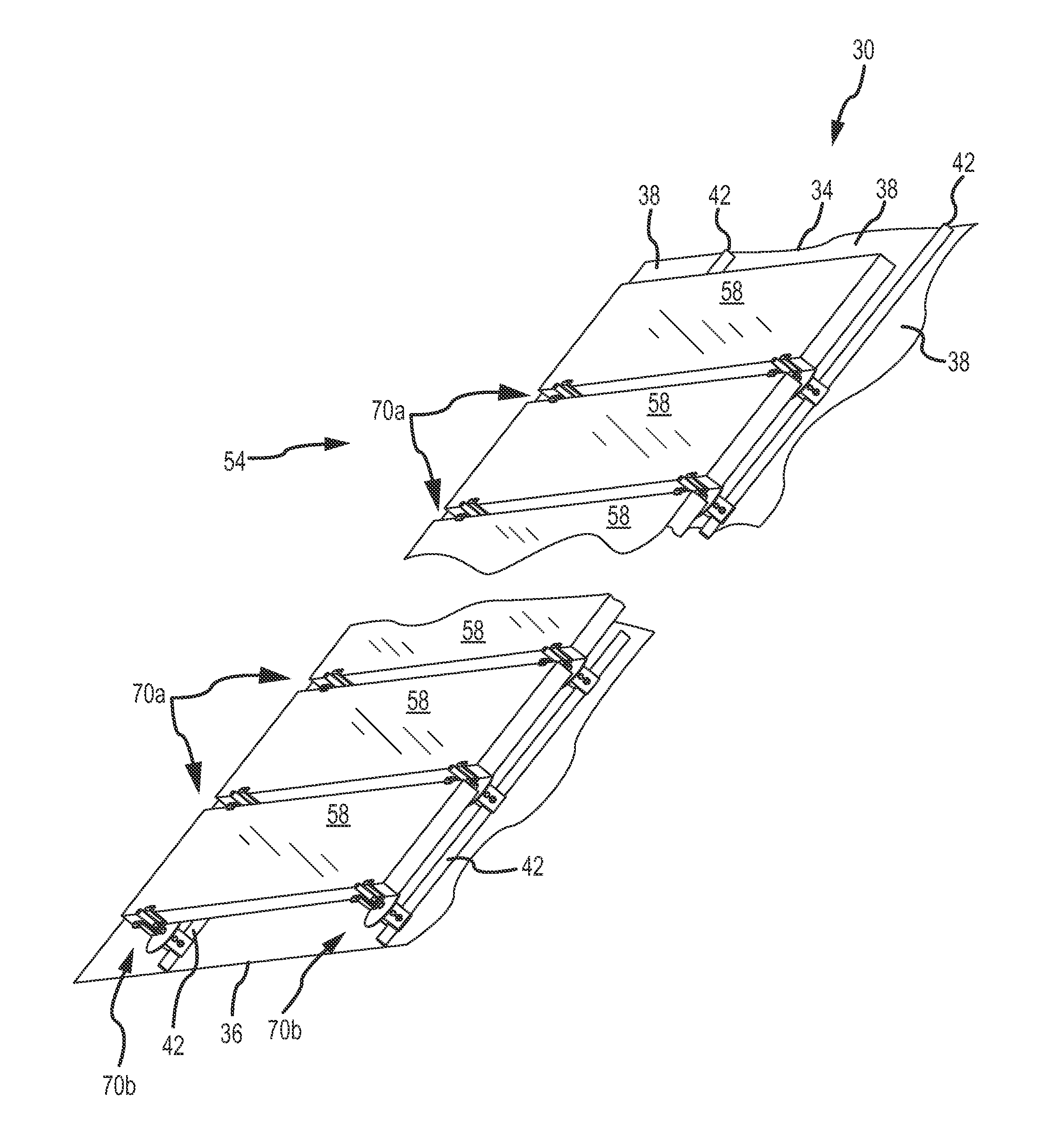 Adjustable mounting assembly for standing seam panels