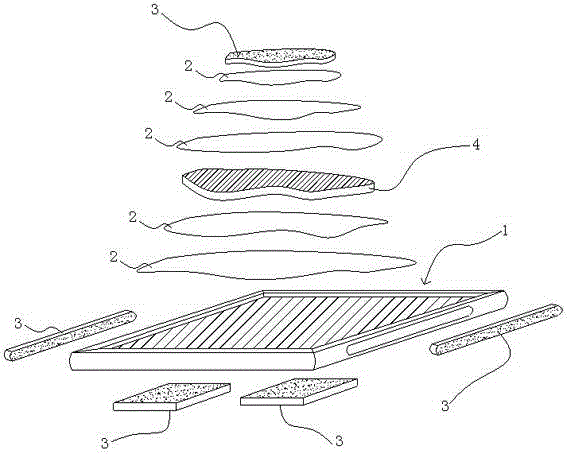 Radiation prevention three-dimensional paper cut and manufacturing method thereof