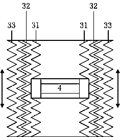 Pneumatic optical effect simulation device