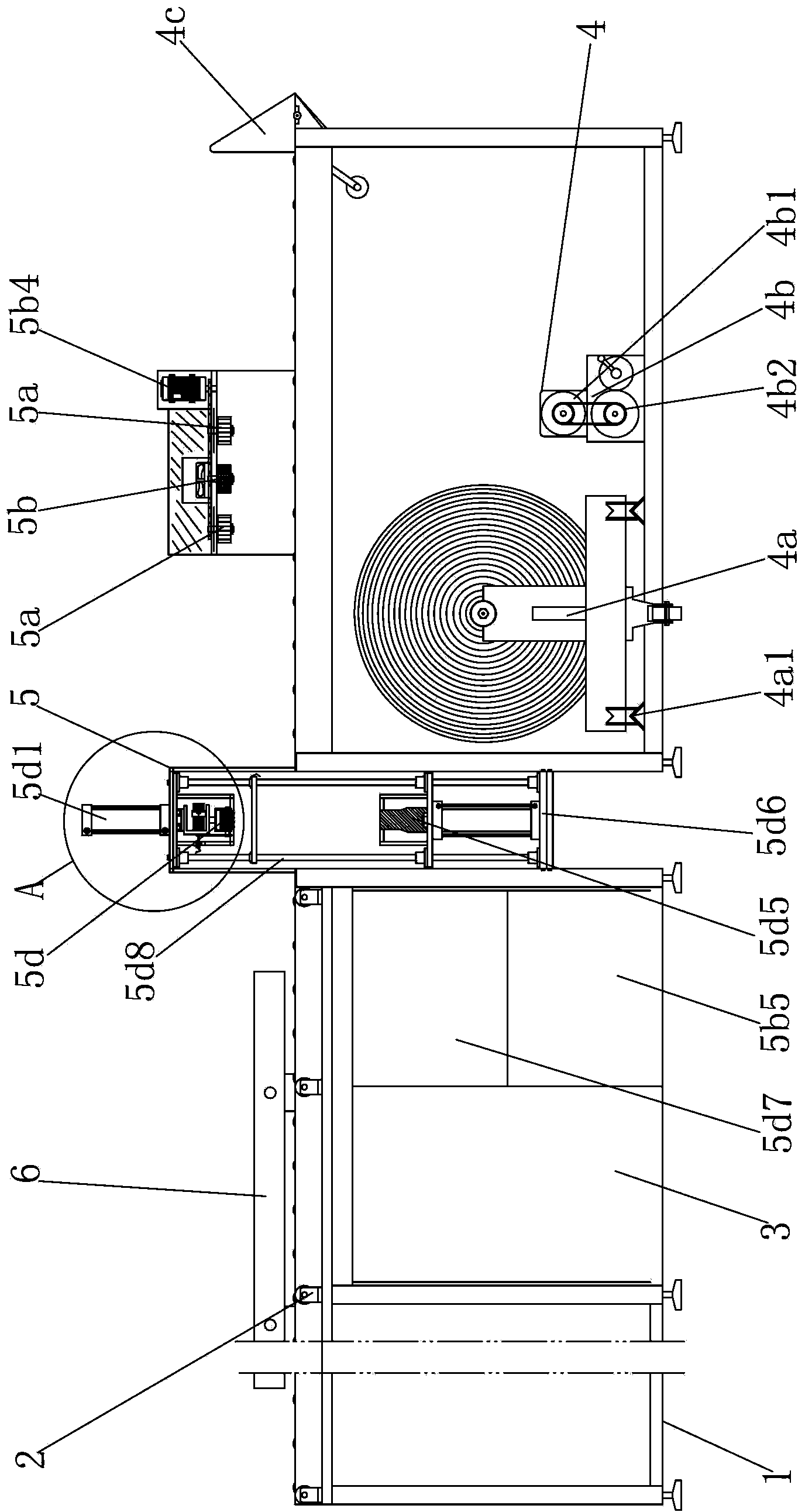 Full-automatic packing machine for plastic pipes