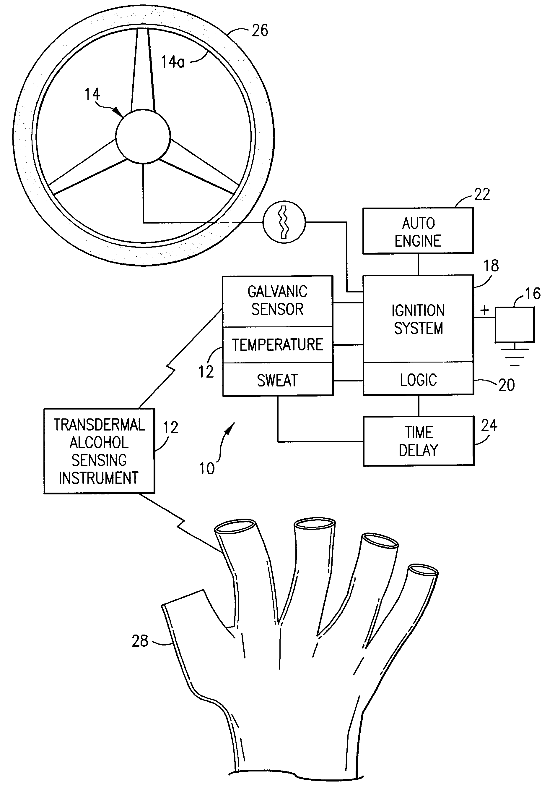 System and method for preventing the operation of a motor vehicle by a person who is intoxicated