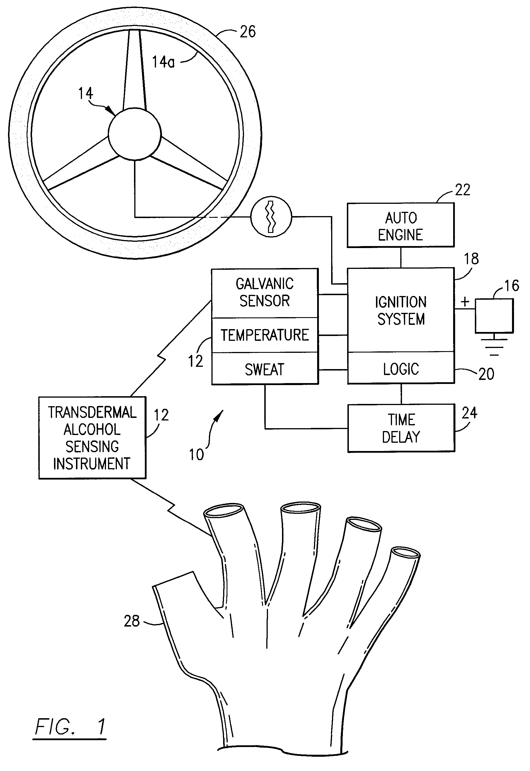 System and method for preventing the operation of a motor vehicle by a person who is intoxicated