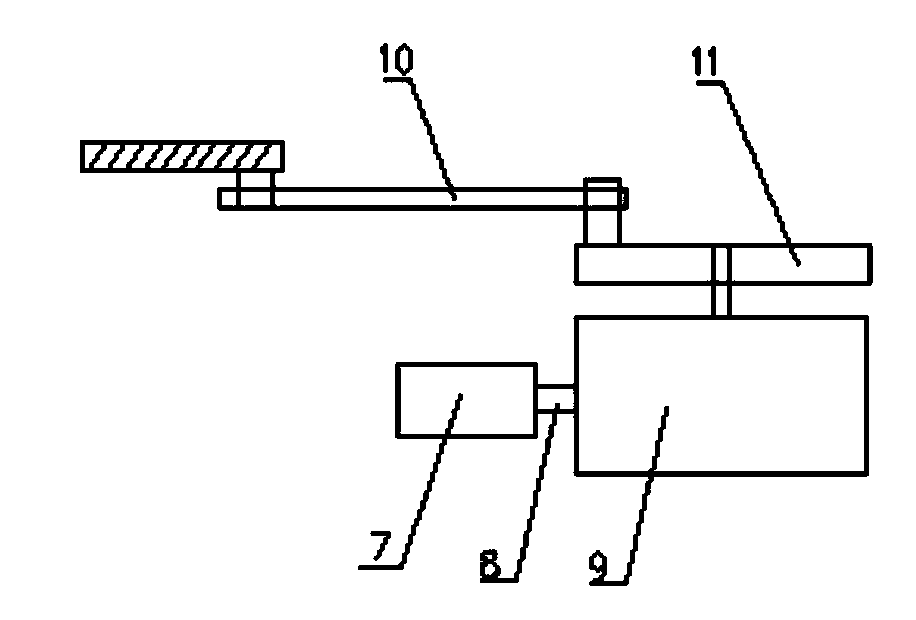 Swing-type belt distributing device and method for determining sizes of gears of elliptical gear case of swing-type belt distributing device