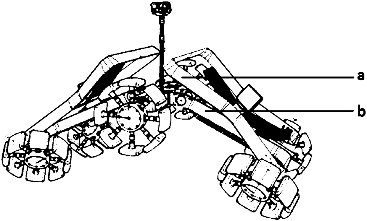 Frame folding mechanism of manned lunar rover