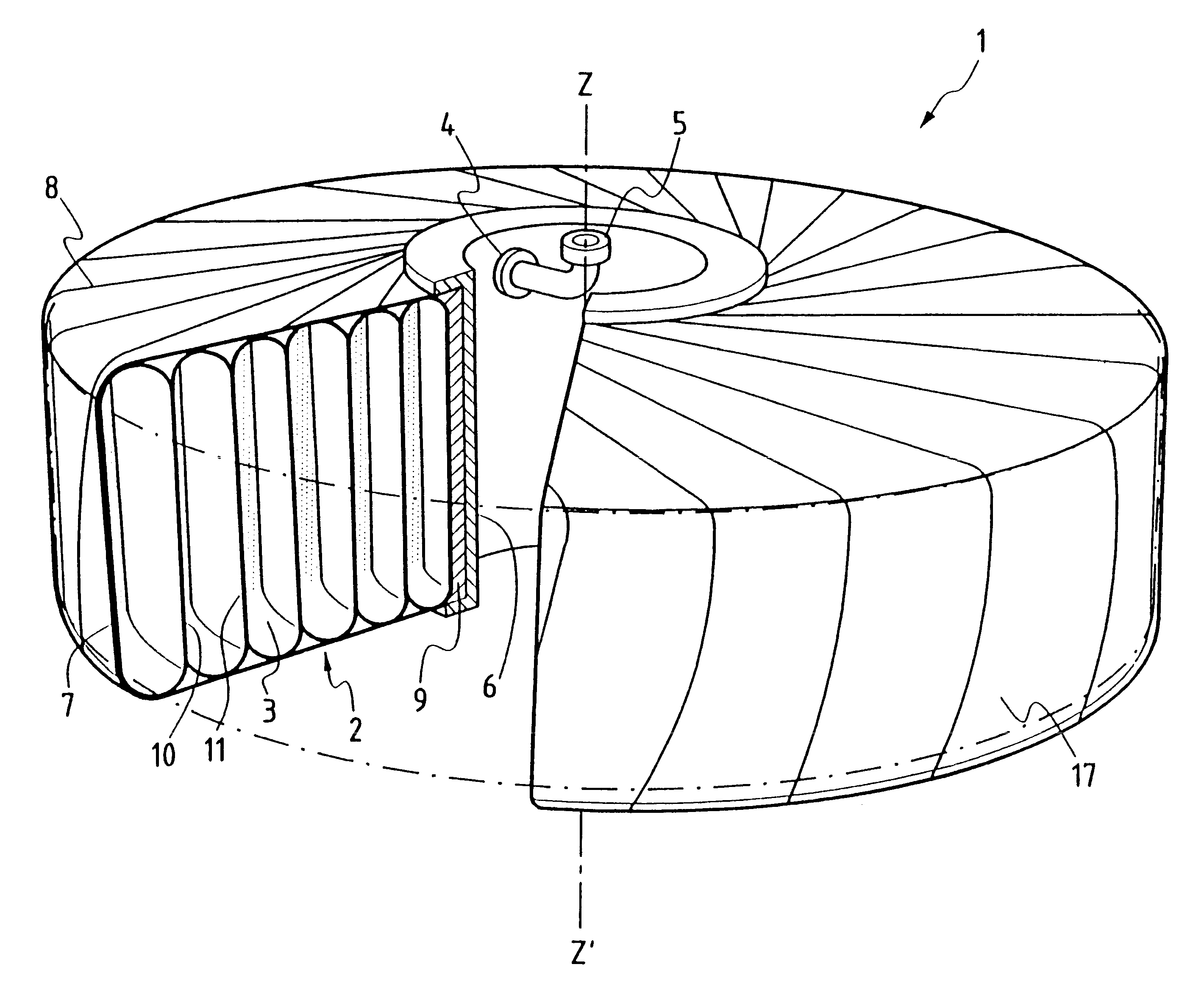 Tank for storing gas at high pressure