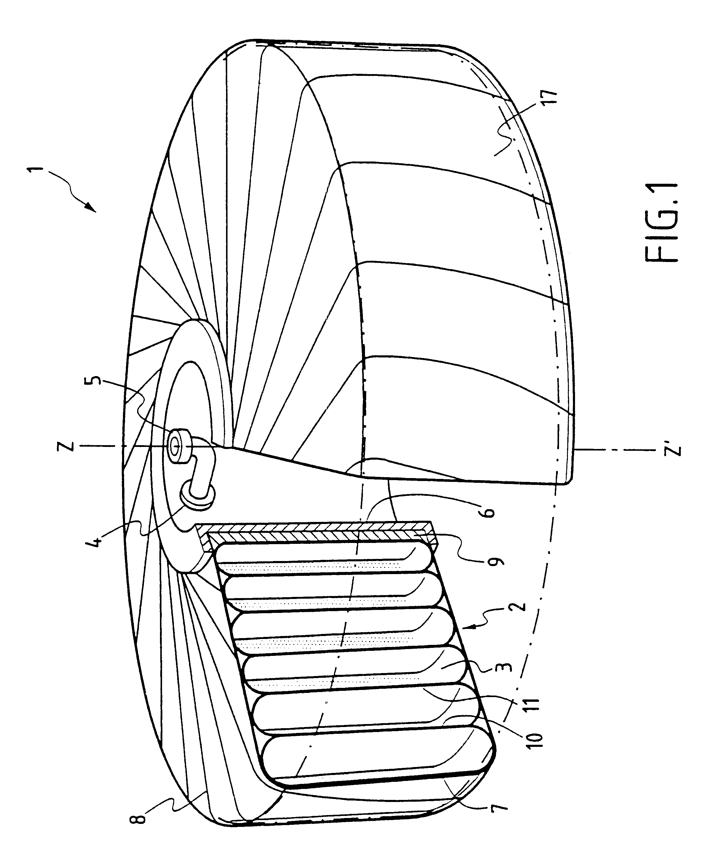 Tank for storing gas at high pressure