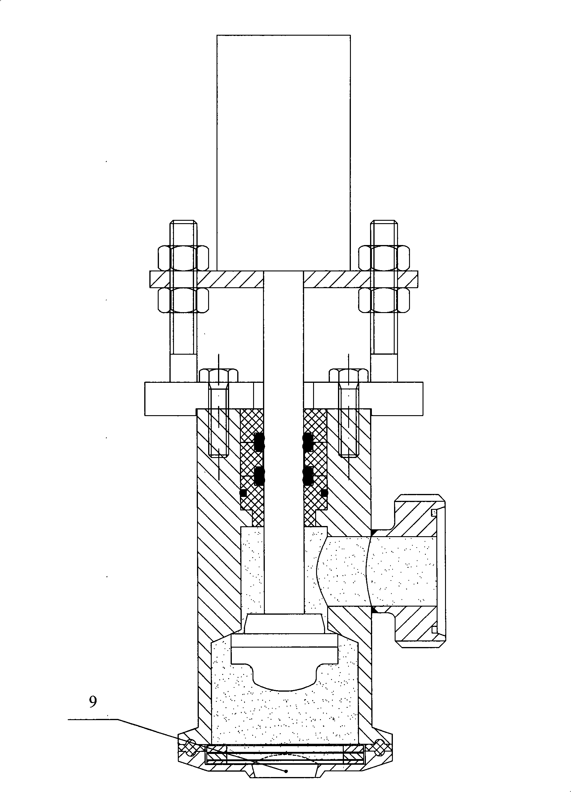 Inverse pumping type anti-leakage pouring valve