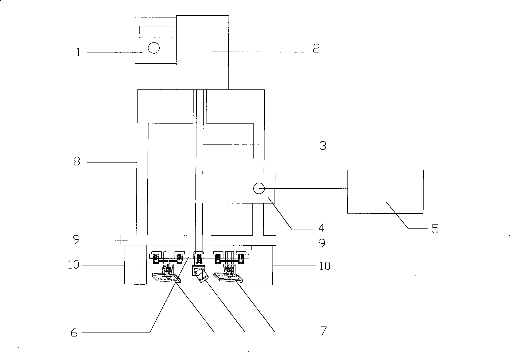 Device for testing anti-skid performance of road surface