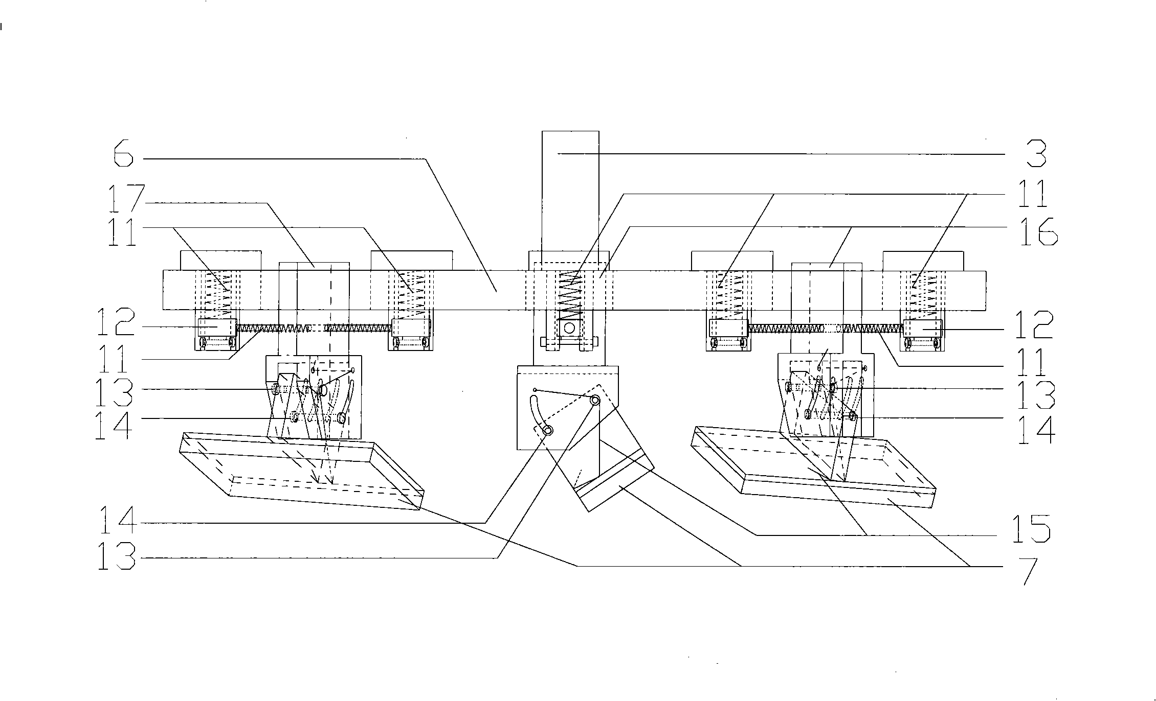 Device for testing anti-skid performance of road surface