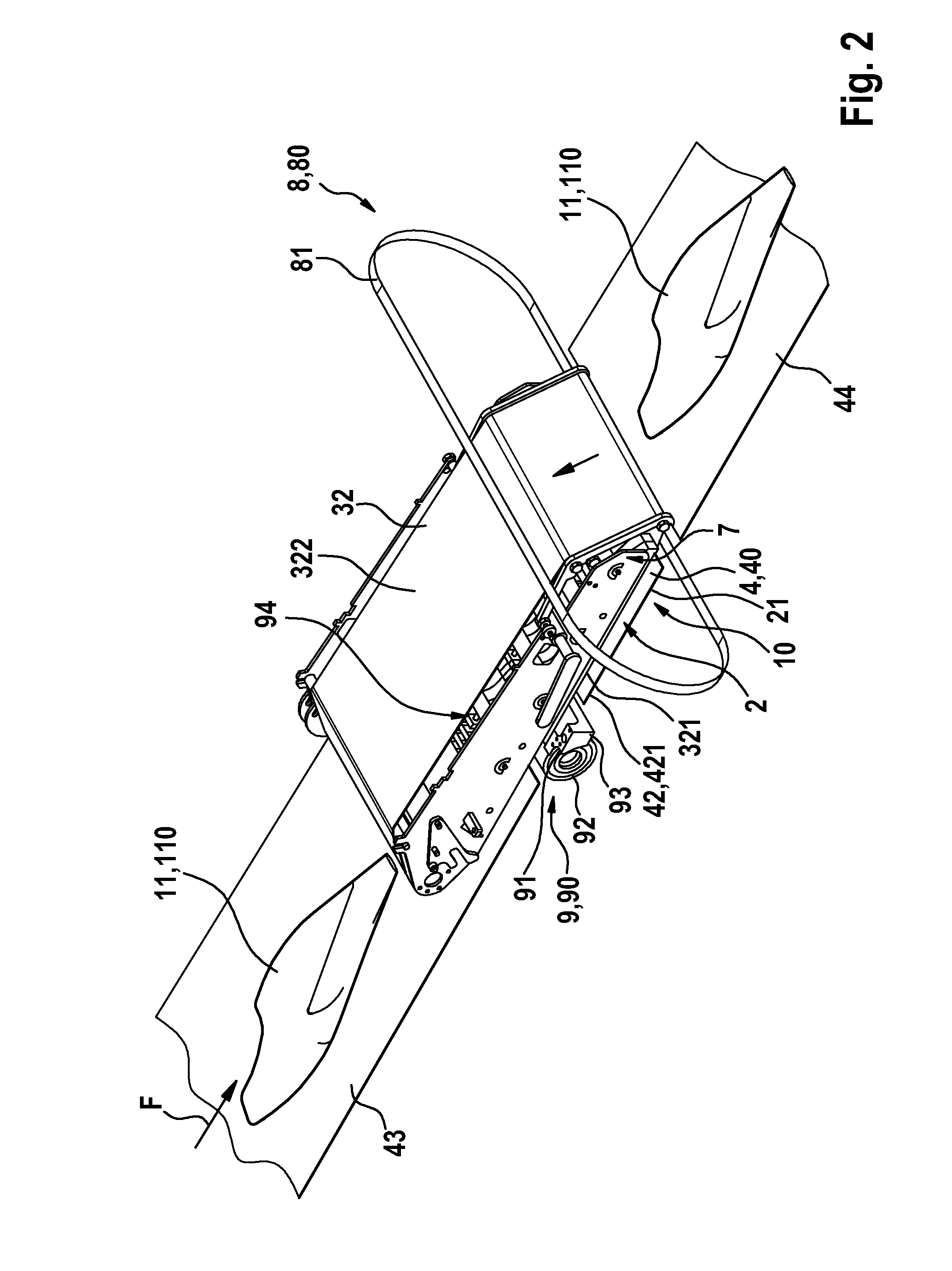 Conveying apparatus comprising a conveying path and designed to supply a plurality of products for consumption having soft parts to a processing device, and processing machine comprising a conveying apparatus and a processing device