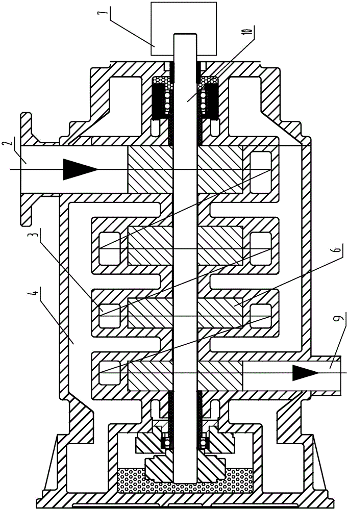 A Vertical Roots Dry Vacuum Pump