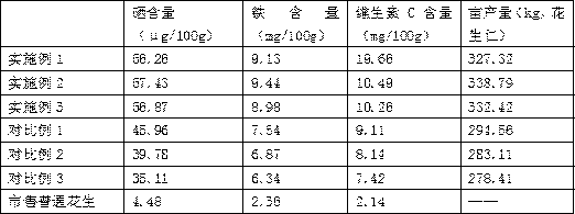 Winter greenhouse planting method for selenium-enriched peanuts