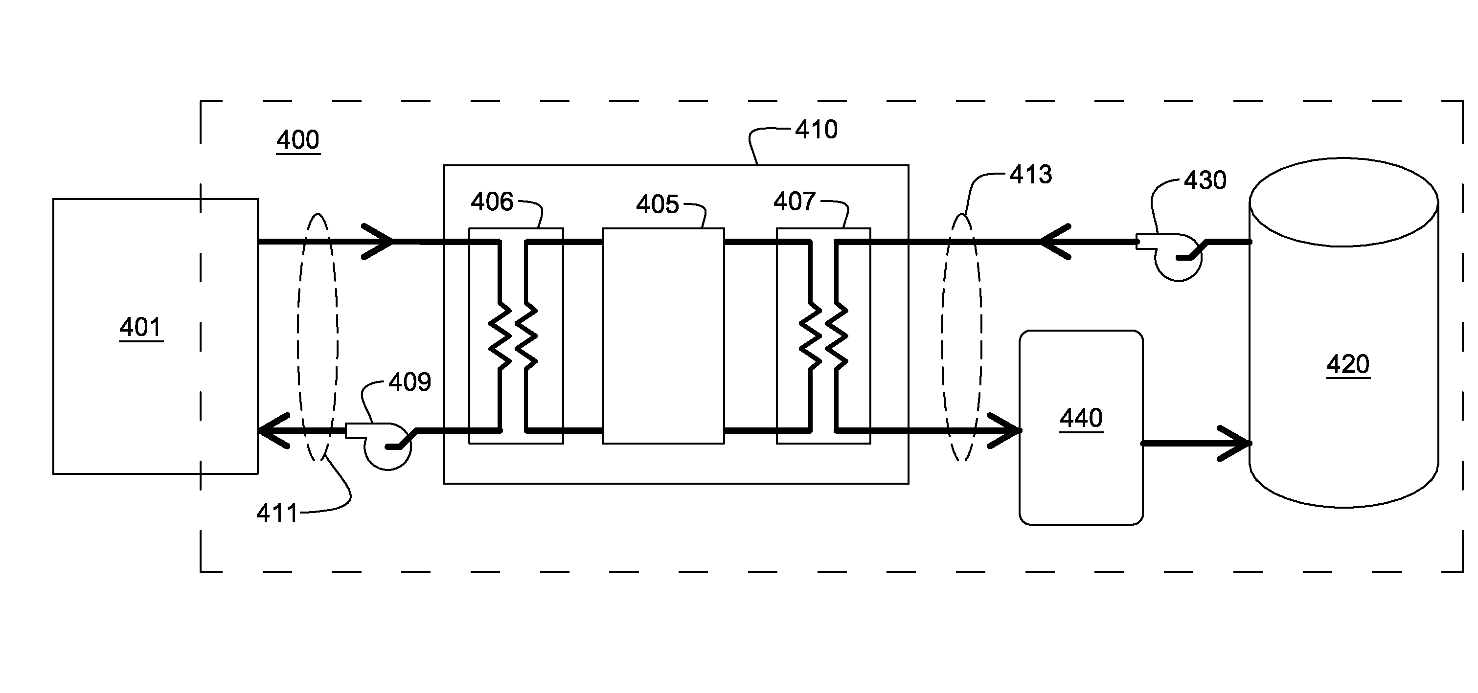 Cooling system and method utilizing thermal capacitor unit(s) for enhanced thermal energy transfer efficiency