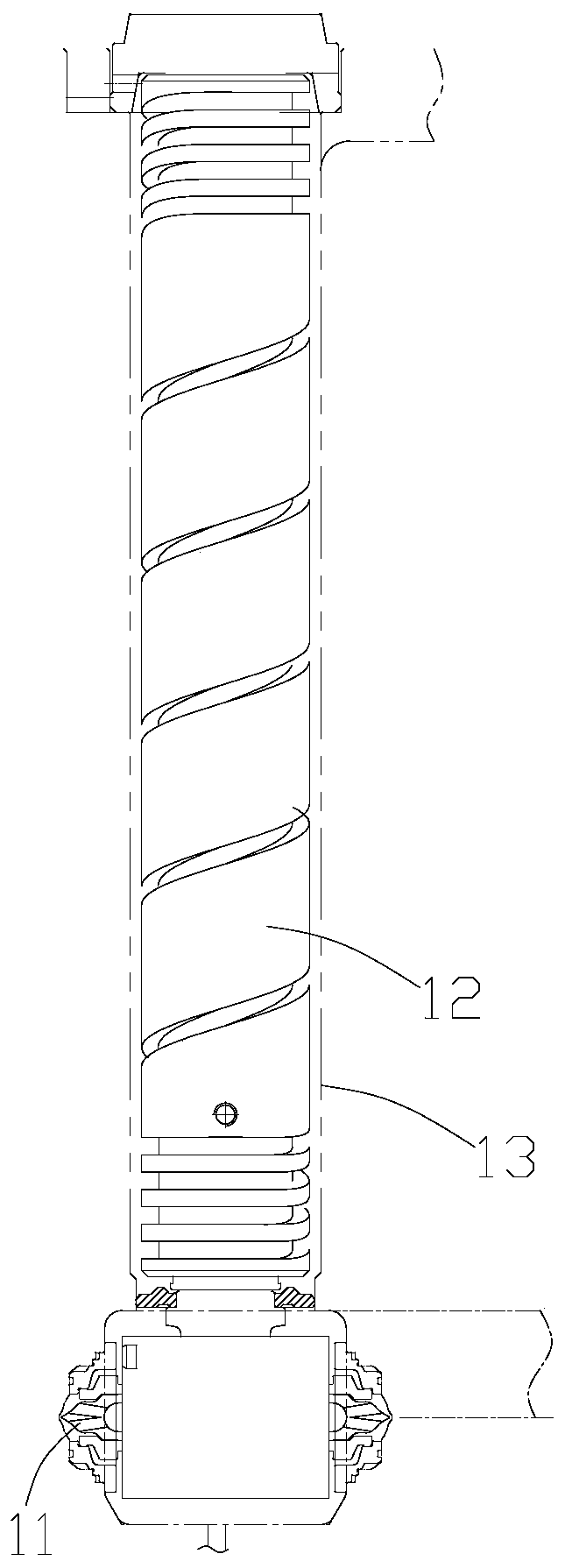 Multipoint lateral glue feeding hot nozzle structure and hot runner system