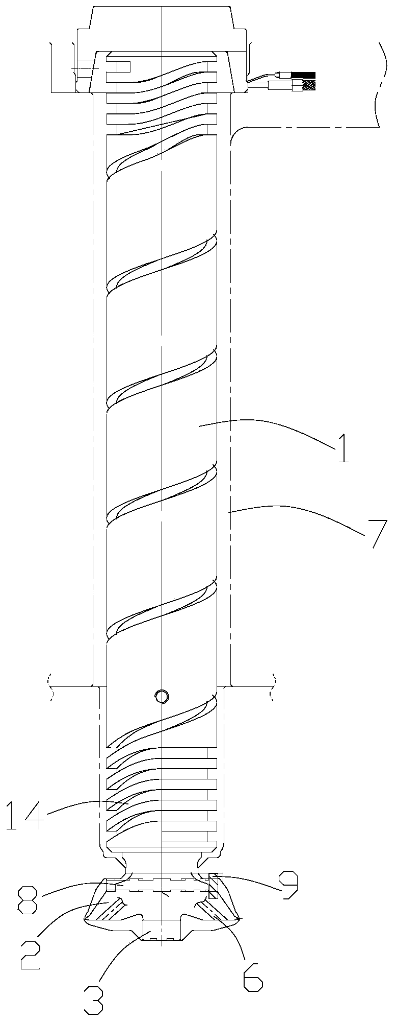 Multipoint lateral glue feeding hot nozzle structure and hot runner system