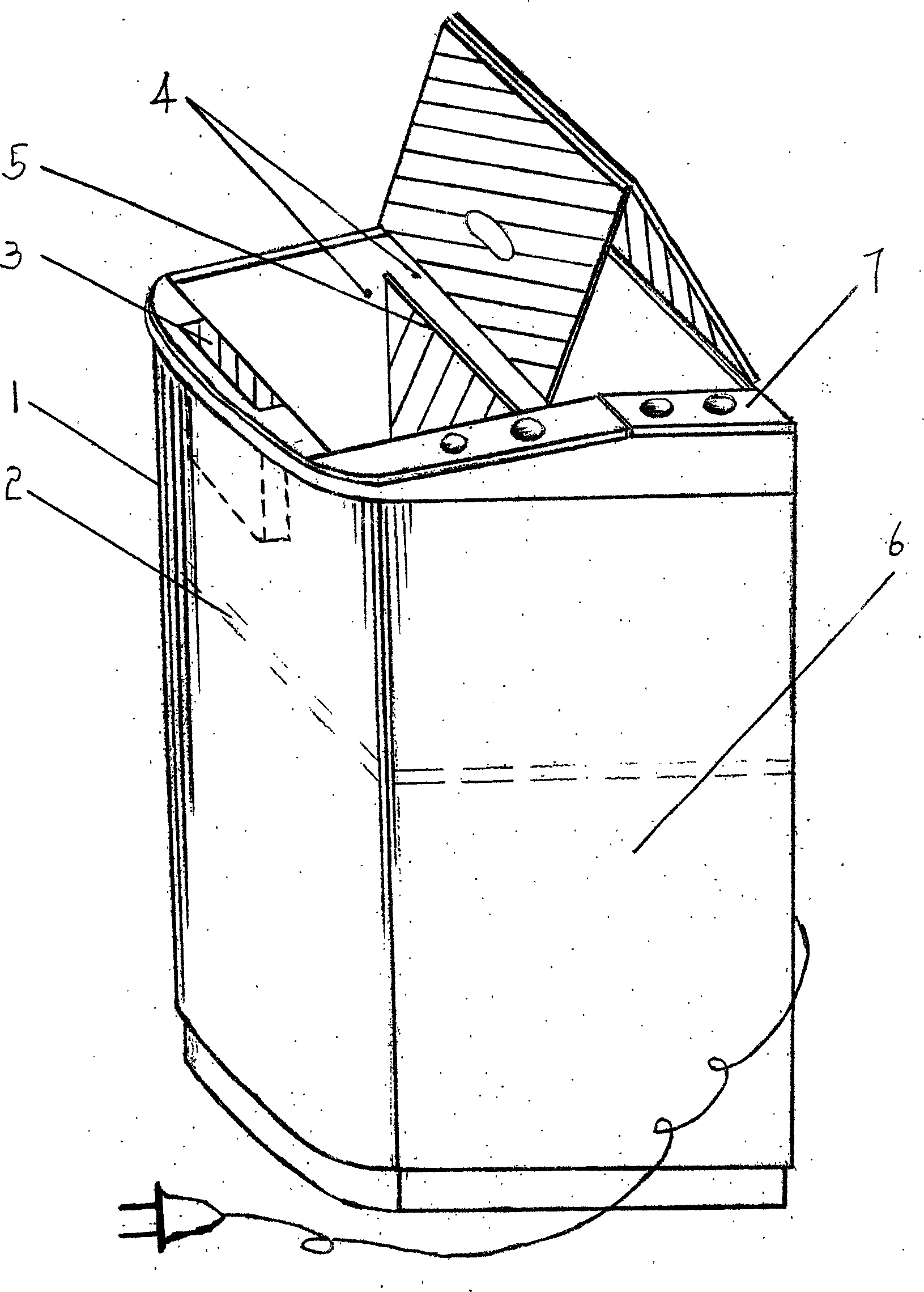 Fully-automatic submersible panting type multi-cylinder dish-washing machine