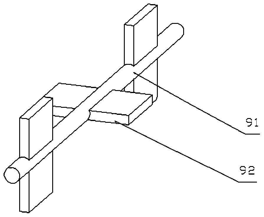 Quick separating device for frozen chicken legs