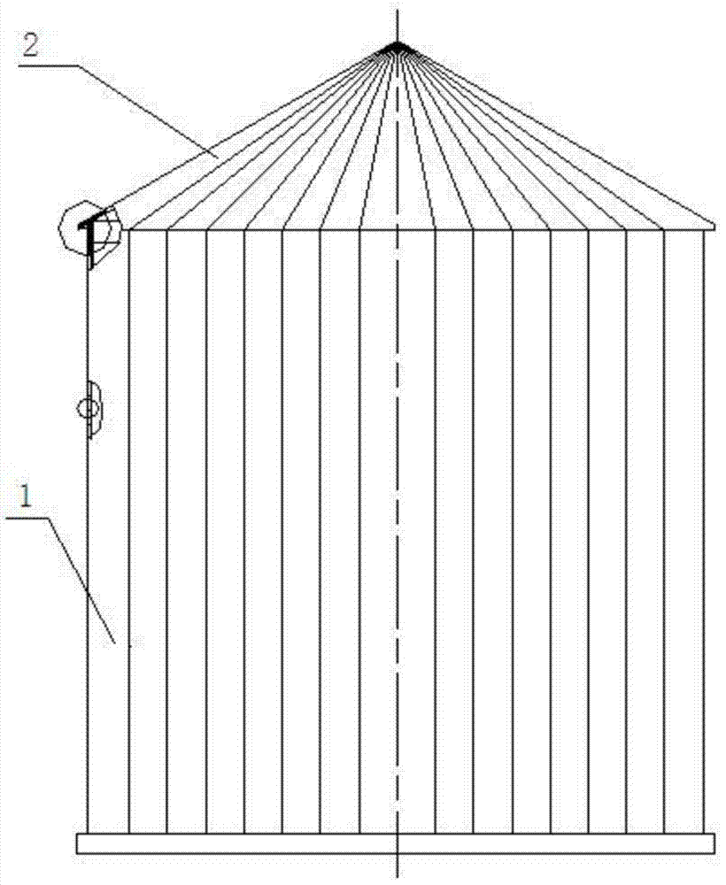 Airtight heat preservation steel plate silo and manufacturing method thereof