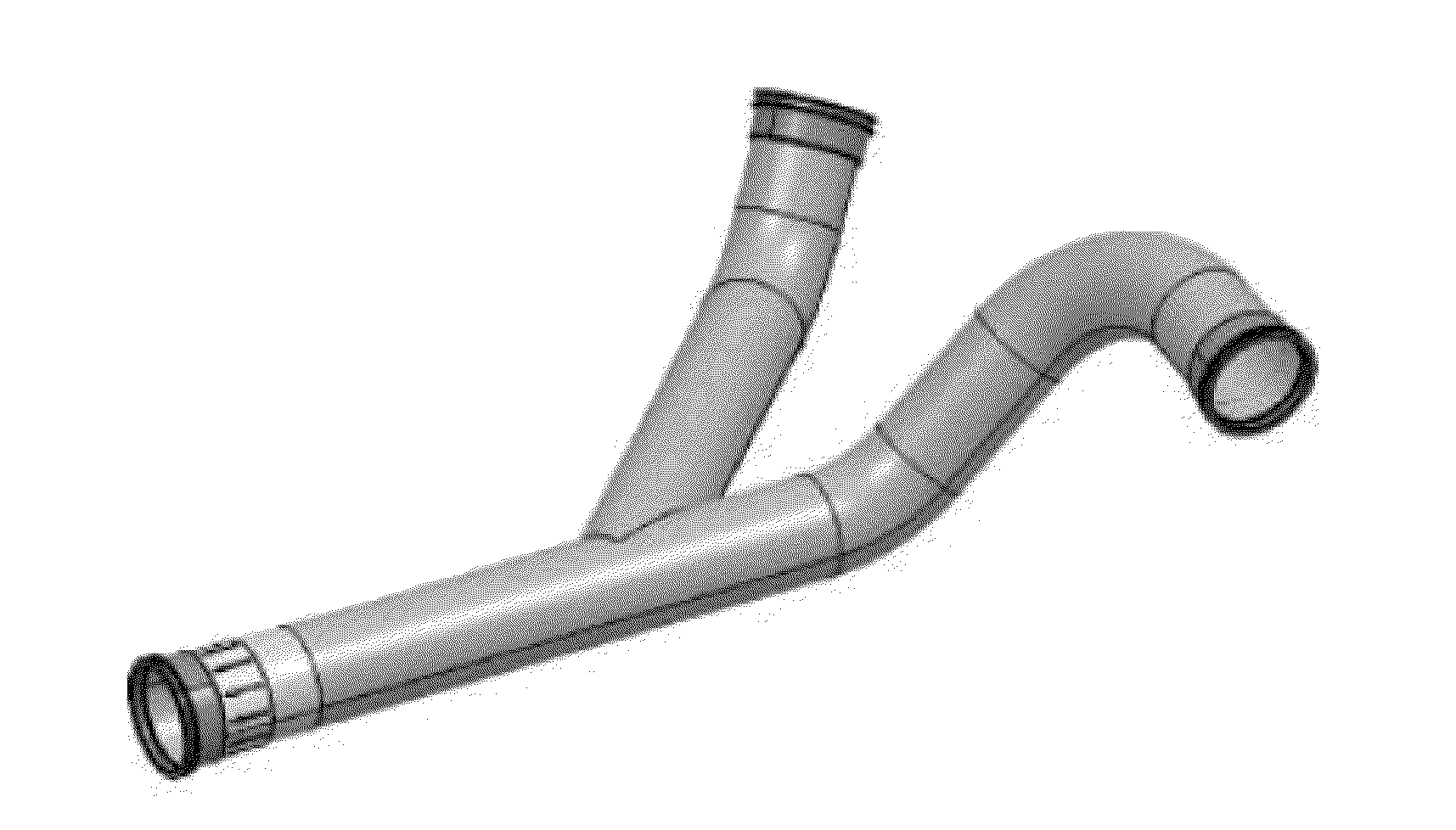 Composite waste and water transport elements and methods of manufacture for use on aircraft